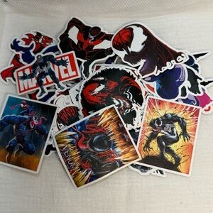 Marvel Venom and Carnage Sticker Collection - Red, Black, White - 50pc Set - NWT